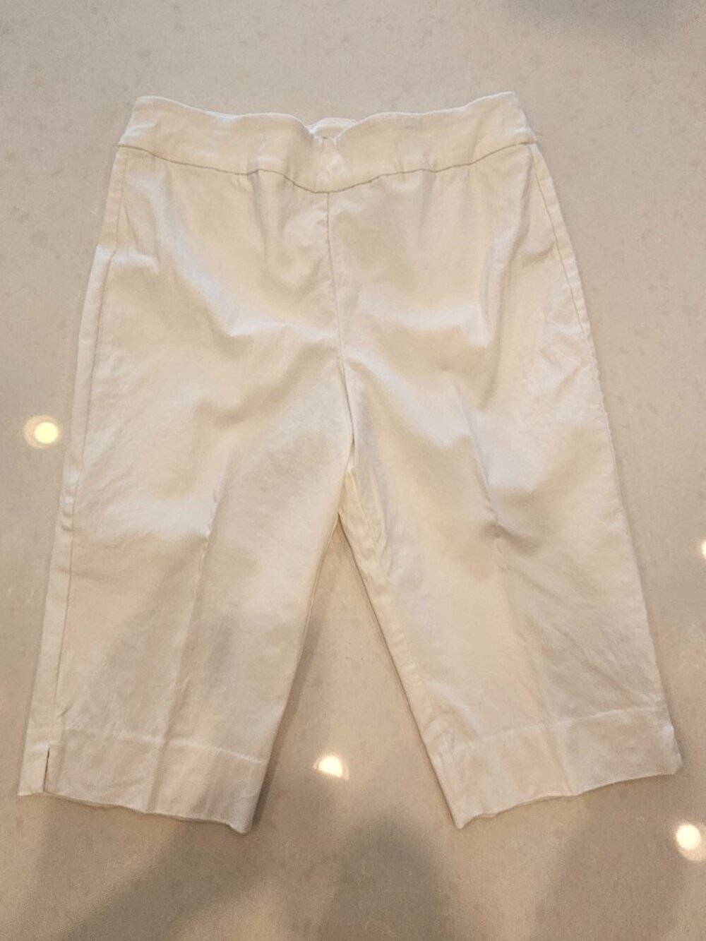 MarlaWynne FlatterFit Bermuda Shorts - Cloud (White) - Size 16
